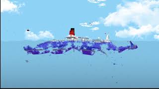 Queen Mary II destroyed