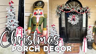 Christmas 🎄 Outdoor Decorations 2024 | DIY Porch Decorating Ideas | Small Front Porch Christmas