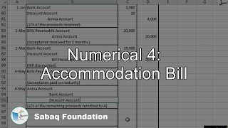 Numerical 4: Accommodation Bill