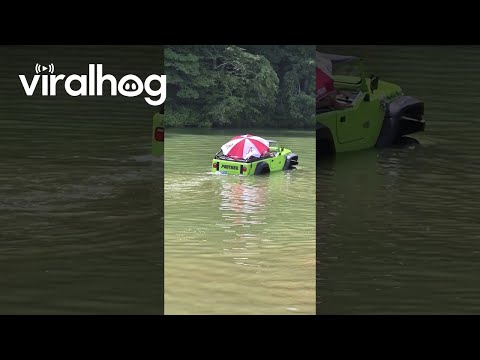 Water Car Floats And Drives Away || ViralHog