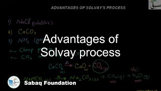 Advantages of Solvay process