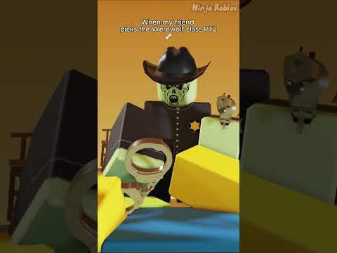 When my friend chooses the Werewolf class PT2 💀 - Roblox Dead Rails #robloxanimation