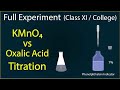 Titration of Oxalic Acid and KMnO4