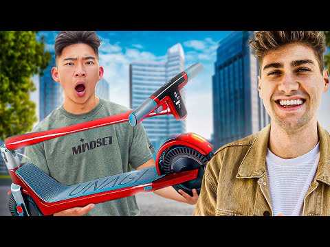 Giving An Electric Scooter To Airrack *GONE WRONG*