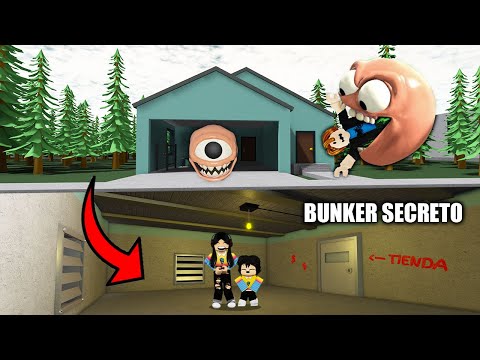 CONSTRUIMOS UN BÚNKER SECRETO PARA SOBREVIVIR A LAS CABEZAS MUTANTES roblox | paolazgames