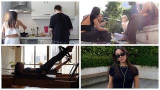 ABLAMLA BOL GEZMELİ VLOG | pilates, temizlik, ev ziyaretleri