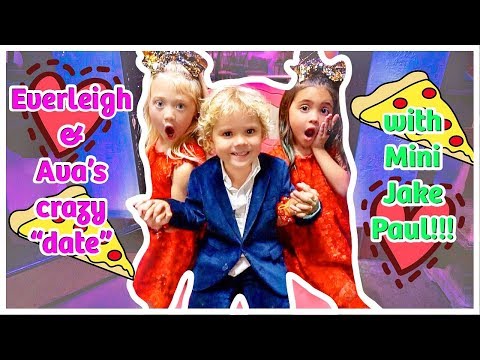 Everleigh and Ava's first DOUBLE DATE with MINI JAKE PAUL!