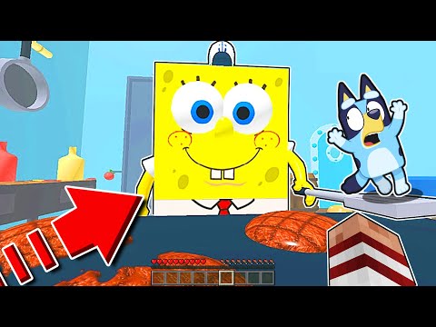 BLUEY ROBA LA RECETA SECRETA DE BOB ESPONJA