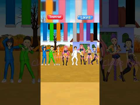 Compilations Choose Right Color SAKURA SquidGame #sakuraschoolsimulator #shorts #sakura #ytshorts