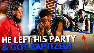 Club Promoter Leaves His Own Party, SURRENDERS To Jesus & Gets Baptized!
