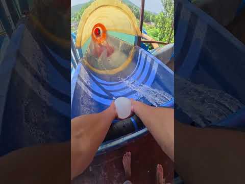 Bela ciao playground parkour waterslides chasing balloon pov