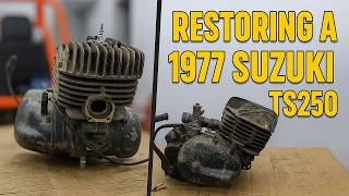 Restoring a 1977 Suzuki TS250 Engine to Life | Full Engine Rebuild After Decades!