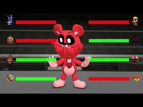 ITALIAN BRAINROT VS R E P O VS FNAF UCN Animatronics vs POPPY PLAYTIME CHAPTER 4 With HEALTHBARS
