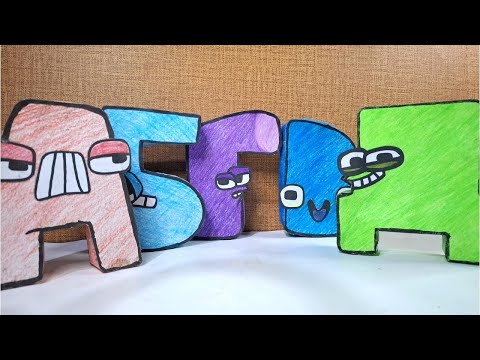 Paper Craft RUSSIAN Alphabet Lore A - Д COMPILATION | COMPLETE EDITION