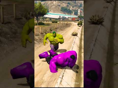 Robot Hulk And Angry Hulk Fight Against Shark Monster And Violet Hulk 😱#shorts