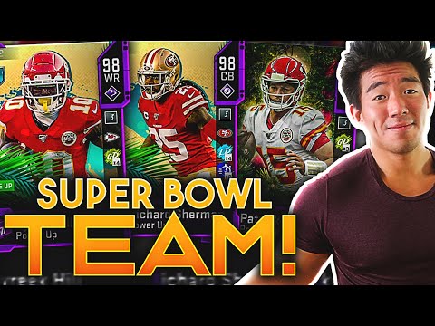 ALL SUPER BOWL LINEUP! CHIEFS OFFENSE, 49ERS DEFENSE! Madden 20