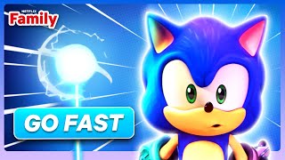 Sonic’s SPEEDIEST Escapes & Battles! ⚡️ Sonic Prime | Netflix Family