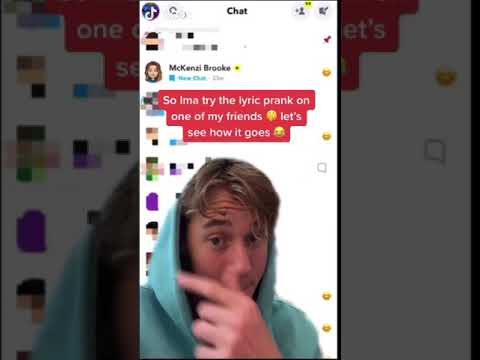 Snapchat Lyric Trend w/Mckenzi Brooke on TikTok by johnmarcvanwyk3 #Shorts