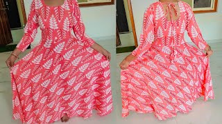 Umbrella Frock Easy cutting & stitching Class || Summer Frock or Gown Easy cutting and stitching