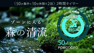ゾーンに入る50分。目標達成への集中力を高める森の自然音2時間 Can You Stay Focused for 2 Hours With This Timer?