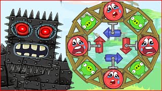 СДЕЛАЛ КРУТУЮ ТАЧКУ в ПЛОХИХ СВИНКАХ ! Красный Шарик и свой уровень в Bad Piggies