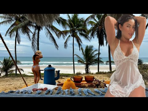 TWO BRAZILIAN GIRLS IN A MOTORHOME  Off GRID Brazilian girl vanlife -