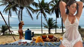 TWO BRAZILIAN GIRLS IN A MOTORHOME  Off GRID Brazilian girl vanlife -