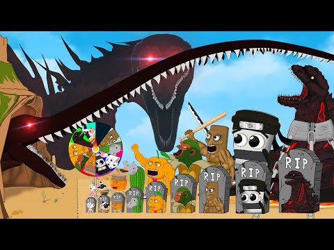 BLOODBATH GODZILLA Long Mouth vs BRAINROT ITALIAN BRAINROT: Story of Transformation - FUNNY CARTOON