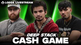 ALL IN ALMOST EVERY HAND! Wild Cash Game! | Low Stakes Lodge Livestream