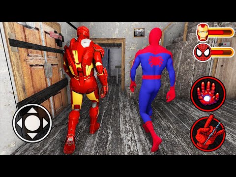 IRONMAN and SPIDERMAN Playing in Granny