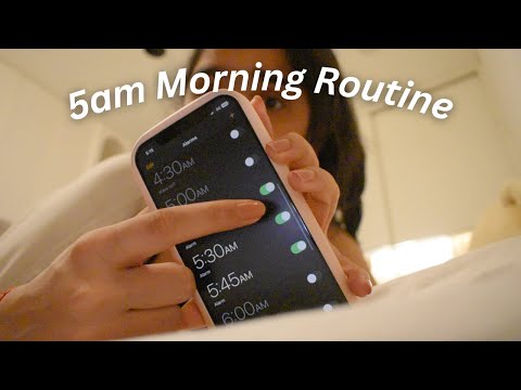 My 5am college morning routine