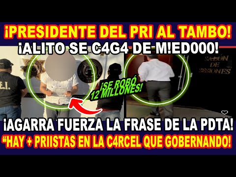 ¡ PRESIDENTE DEL PRI AL TAMBO ! ¡ALITO SALE HUYENDO!