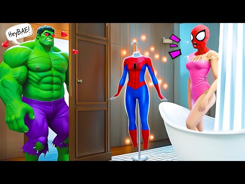 Hulk x Spider Man Love Story vs Doctor in Granny House | Funny Horror Animation