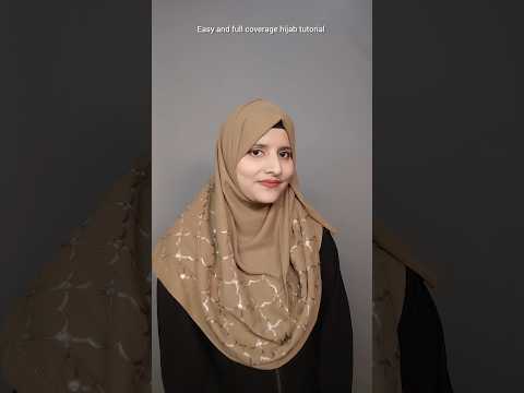 Easy full coverage hijab tutorial