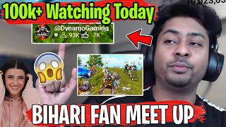 Dynamo 100k live watching😨🚨 Bot or Real meetup with cute fan