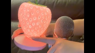 ASMR Tapping on Pink Objects with Nails | Visual Triggers | Aggressive [NO TALKING]