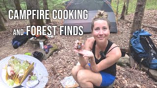 Campfire Cooking in Alabama -  We Made TACOS with Forest Finds