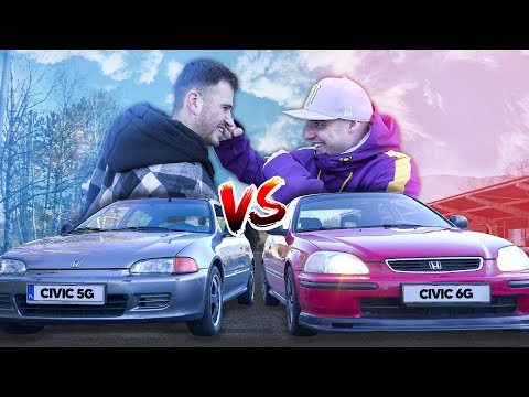 CHALLENGE SE CIVICAMA! | Kdo je LEPŠÍ ŘIDIČ a má LEPŠÍ AUTO?