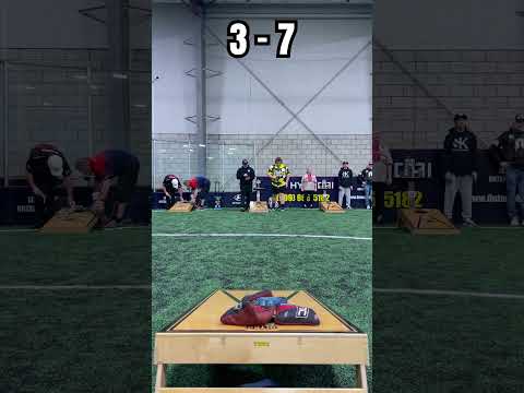 Capitalize Shot 💥 #aclcornhole #cornholebags #aclpro #blacksheepbaggerd