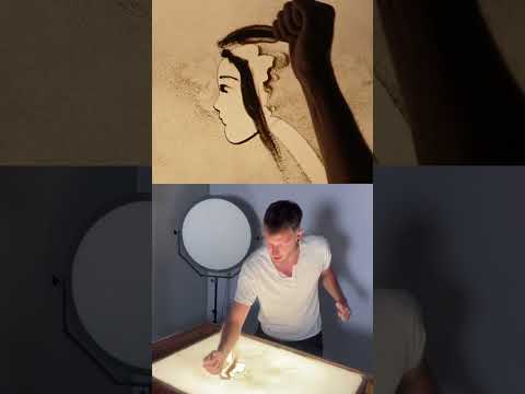Ritratto con la sabbia in 5 secondi #jacknobile #tutorial #magic