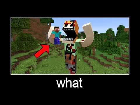 Minecraft wait what meme part 218 (scary Alex giant)