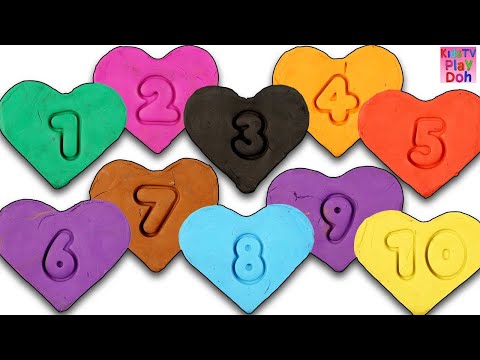 Counting Numbers 1 to 10 with Play Doh + More Kids Learning Videos