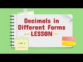 Understanding Decimals and Their Representations