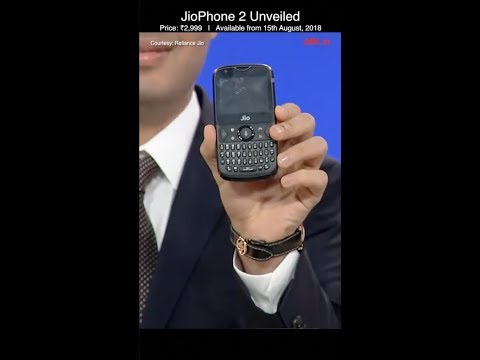(ENGLISH) (Vertical Video) JioPhone 2 Unveiled - Price ₹2,999 - Available 15th August onwards - Digit.in