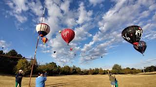 More from the impromptu landing with balloons from Bristol Ballon Fiesta