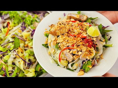 Cách Làm Mì Quảng Trộn Chay Ngon Thanh Đạm