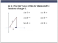 Trigonometric Functions and Ratios