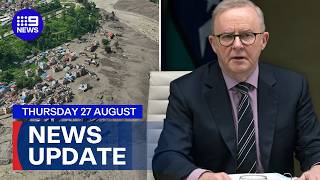 YouTube video thumbnail:  PM Confirms 34 Australians Missing in Nepal; Cuts Expected for Refugee Intake