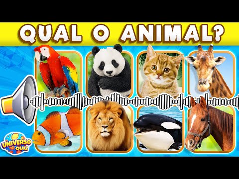 Adivinhe os ANIMAIS pelo SOM | Desafio dos Bichos | Adivinhe o Som dos Animais