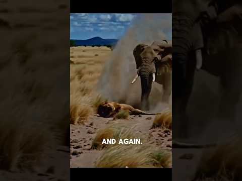 elephant revenge lion #wildlife #shorts #youtubeshorts #shortsfeed ##fyp